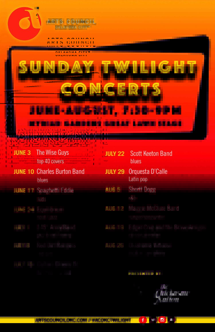 sunday twilight concerts poster OkSessions