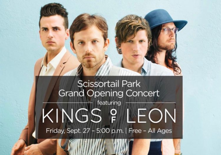 Mayor David Holt: Kings of Leon will perform at Scissortail Park’s Grand Opening September 2019